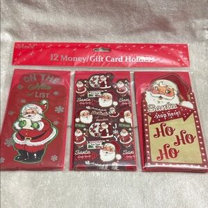 Splendid Red Festive Gift Card Holders - Pack of 3